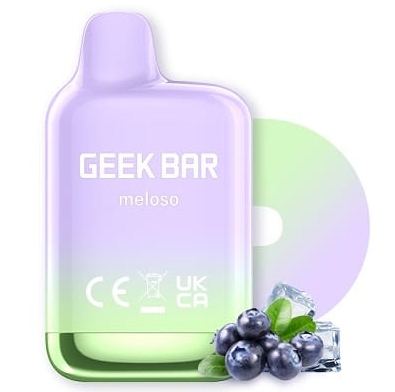 GEEK BAR Meloso Mini 600 Puffs Vape - hielo de ar&aacute;ndanos: frescura port&aacute;til para el mercado argentino 2025